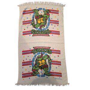 Vintage Teenage Mutant Ninja Turtles Cotton Fringed Kids Towel
